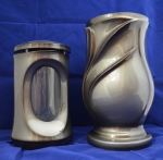 Satz Vase und Lampe mit Kunststoff